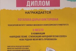 Диплом / сертификат №13 — Викторовна Иванова Дарья