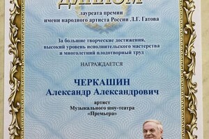 Диплом / сертификат №16 — Черкашин Александр Александрович