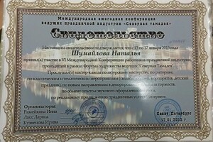 Диплом / сертификат №1 — Шумайлова Наталья Владимировна