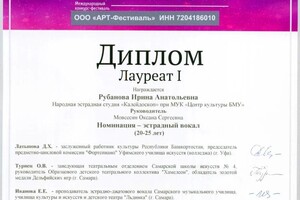 Диплом / сертификат №7 — Чумаченко Ирина Анатольевна