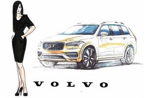 Художник на мероприятие для Volvo фэшн-скетч — «Художник на мероприятие» – творческое объединение