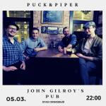 Афиша John Gillroy's Pub — фолк-рок-кавер бэнд Puck and Piper