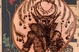 Андросова Мария Григорьевна — Дощечка декоративная Крампус — Портфолио №23