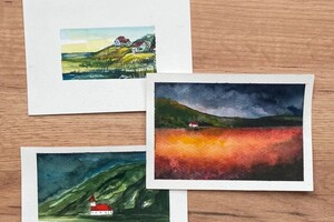 Андросова Мария Григорьевна — Открытки ручной работы акварель — Портфолио №25