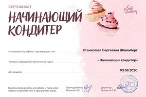 Диплом / сертификат №2 — Шпильберг Станислава Сергеевна