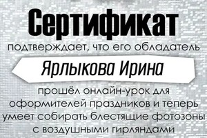 Диплом / сертификат №4 — Ярлыкова Ирина Сергеевна