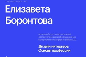 Диплом / сертификат №1 — Александровна Боронтова Елизавета