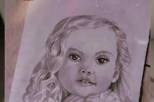 портрет по фото формат А4 — Хабарова Виктория Владимировна