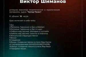 Диплом / сертификат №1 — Витальевич Шиманов Виктор