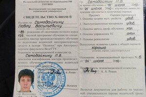 Диплом / сертификат №1 — Самодайкин Павел Васильевич