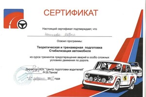 Диплом / сертификат №20 — Костикова Мария Юрьевна