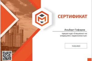 Диплом / сертификат №10 — Гафаров Альберт Рафаэлевич