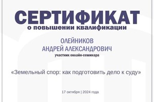 Диплом / сертификат №4 — А.А. ИП Олейников