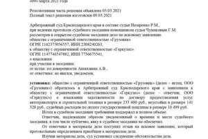 Взыскание долга по договору аренды строительной техники — Ашихмина Анастасия Валерьевна