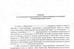 Согласована и оформлена перепланировка нежилого помещения. Внесены изменения в ЕГРН — Тофадзе Евгения Сергеевна