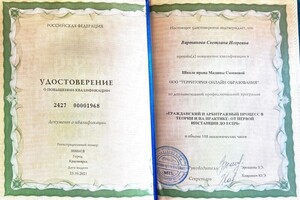 Диплом / сертификат №9 — Вартанова Светлана Игоревна