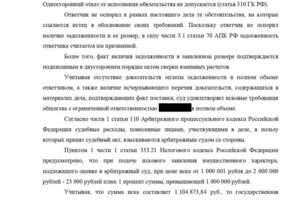 Арбитражный суд удовлетворил иск о взыскании задолженности по договору поставки на сумму более 1 млн. — Пахомов Александр Валерьевич