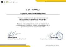 Диплом / сертификат №5 — Гарифов Вильсур Альбертович