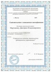 Диплом / сертификат №5 — Мартынов Дмитрий Владимирович