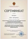 Диплом / сертификат №37 — Назарян Яков Артурович