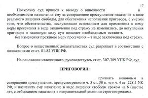 Наказание ниж низшего - 6 лет по ч.4 ст.228.1 УК РФ — Шошмарин Михаил Сергеевич