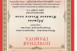 Диплом / сертификат №2 — Абушов Исмаил Ильяс оглы