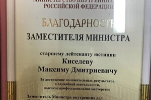 Диплом / сертификат №1 — Киселев Максим Дмитриевич