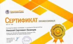 Диплом / сертификат №2 — Казанцев Николай Сергеевич