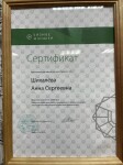 Диплом / сертификат №11 — Шихалева Анна Сергеевна