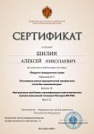 Диплом / сертификат №12 — Шилин Алексей Николаевич