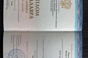 Бородовская Юлия Олеговна — Диплом / сертификат №2