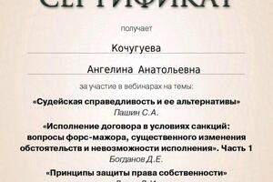 Любые виды договоров, правовой анализ, разработка форм — Кочугуева Ангелина Анатольевна