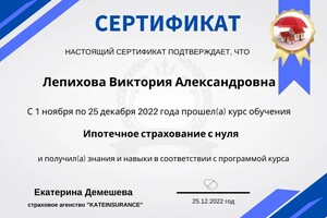 Диплом / сертификат №1 — Лепихова Виктория Александровна