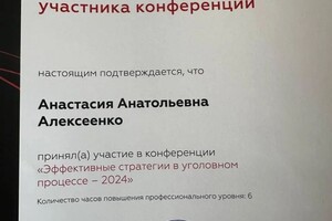 Диплом / сертификат №2 — Алексеенко Анастасия Анатольевна