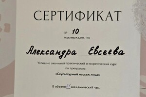 Диплом / сертификат №5 — Евсеева Александра Николаевна