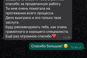 Отзыв клиента после оказания мной услуг по сопровождению банкротства физического лица — Насонова Александра Игоревна