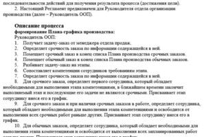 Регламентация производственных бизнес-процессов от 5000/день — Рудь Николай Андреевич