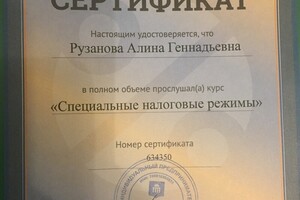 Санкт-Петербургская школа бухгалтерии — Рузанова Алина Геннадьевна