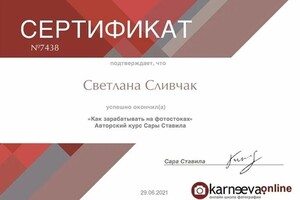 Диплом / сертификат №6 — Сливчак Светлана Сергеевна