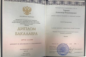 Диплом бакалавра — Тарнаев Александр Владимирович