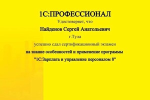 Диплом / сертификат №6 — Индивидуальный предприниматель Найденов Сергей Анатольевич