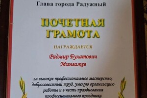 Диплом / сертификат №13 — Мингажев Радмир Булатович