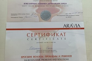 Сертификаты — Рябинина Ольга Вячеславовна