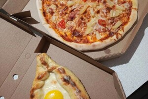 Захраи Ангелина Сейед Кямал — Хачапури; Пицца гавайская с курицей копчёной и ананасом — Портфолио №20