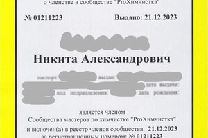 Диплом / сертификат №3 — Стегалкин Никита Александрович