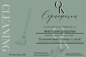 Диплом / сертификат №1 — Шерстюк Виктория Анатольевна