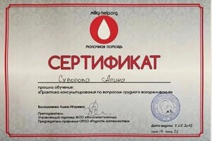 Диплом / сертификат №16 — Суворова Алина Олеговна