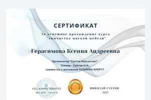Диплом / сертификат №1 — Герасимова Ксения Андреевна