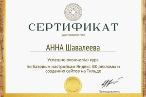 Диплом / сертификат №5 — Шавалеева Анна Владимировна