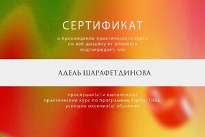 Диплом / сертификат №13 — Ступина Адель Олеговна